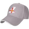 Guernsey Map Flag Unisex Baseball Cap Adjustable Sun Protection Trucker Hat Casual Ball Cap