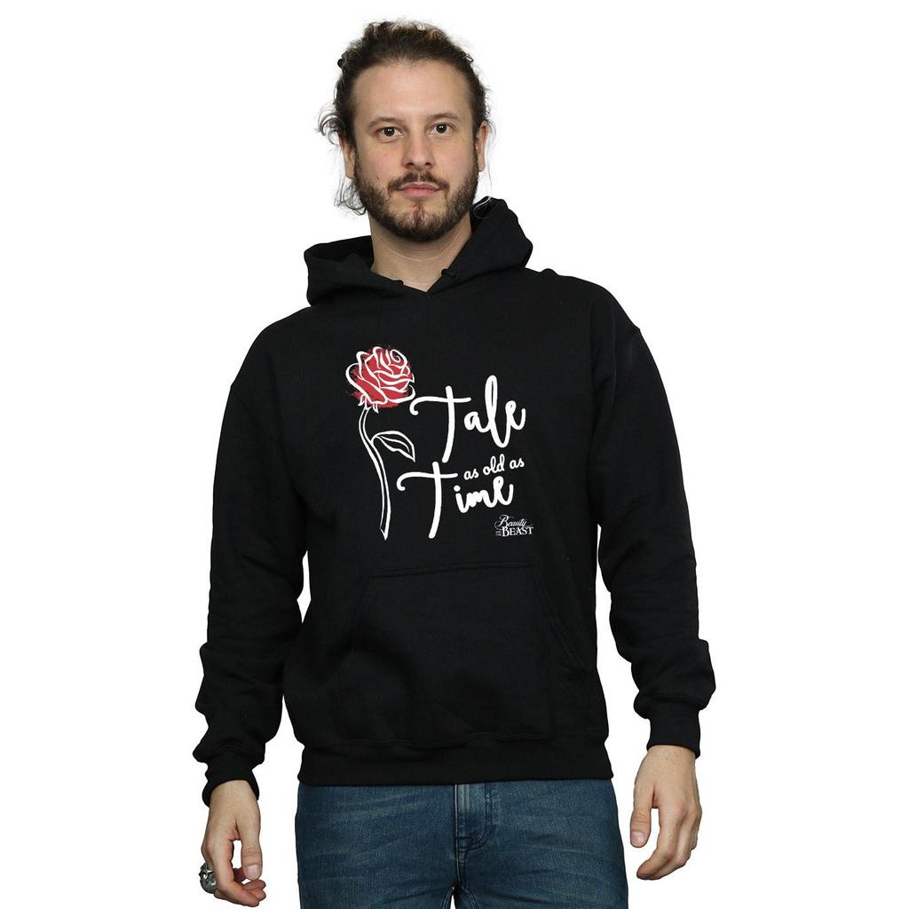 Disney Mens Tale As Old As Time Rose Hoodie