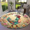 Colorfulbirds Round Area Rug,Carpet Rug for Living Room Bedroom Sofa Playroom Decor,Non Slip Floor Mat