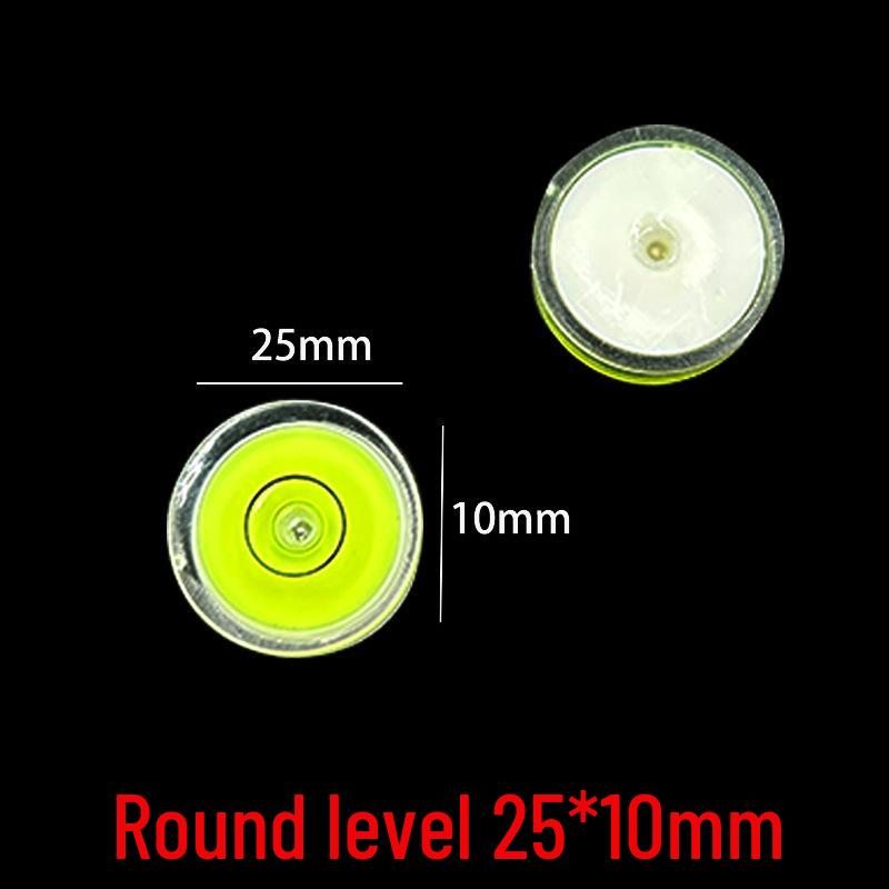 Compact Cylindrical Green/Red Line Horizontal Bubble Level Ruler