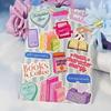 Cute Bow Pattern Insert Paper Cards Waterproof No Residue for Transparent Tablet Case E-Reader Cover Travel Portable Decor