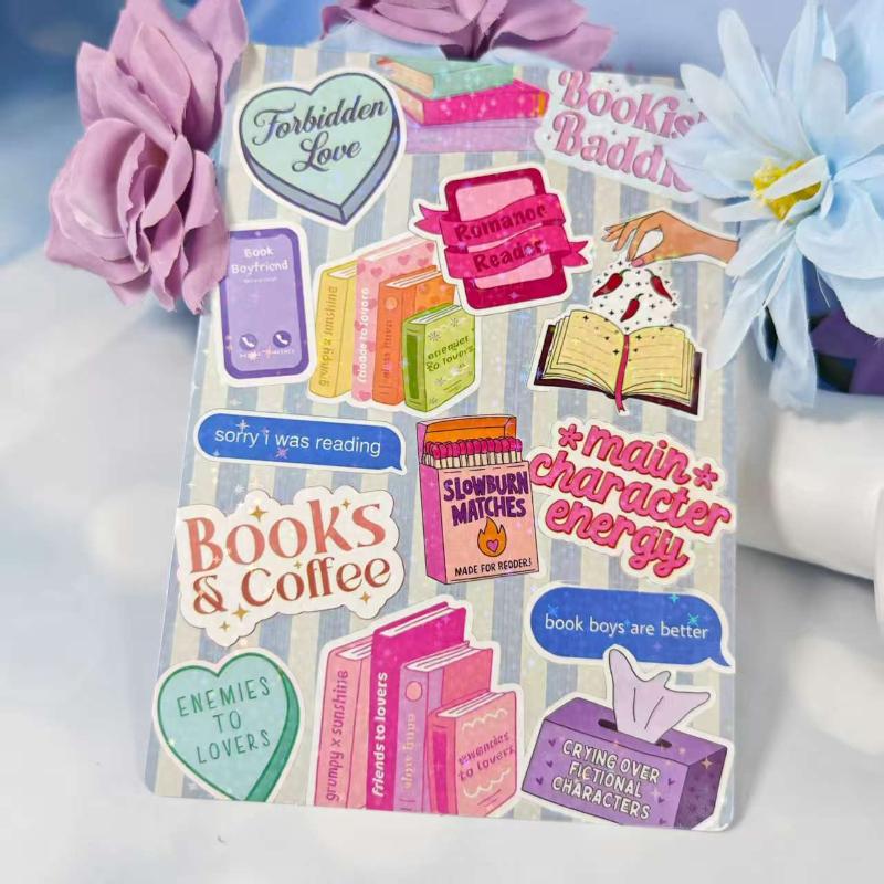 Cute Bow Pattern Insert Paper Cards Waterproof No Residue for Transparent Tablet Case E-Reader Cover Travel Portable Decor