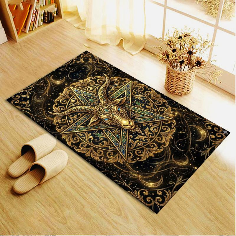 2025 New Satan's Pentagram Carpet Rug for Living Room Bedroom Home Sofa Decoration,Kids play Non-slip Floor Mat137