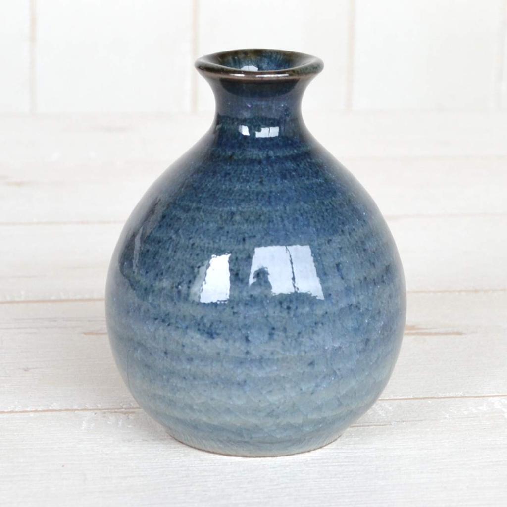 Sake Set Sake 2 Guinomi Sake Arita Indigo Hasami Made in Japan (1 Bottle, Cups) - Ware, Blue, Ware,