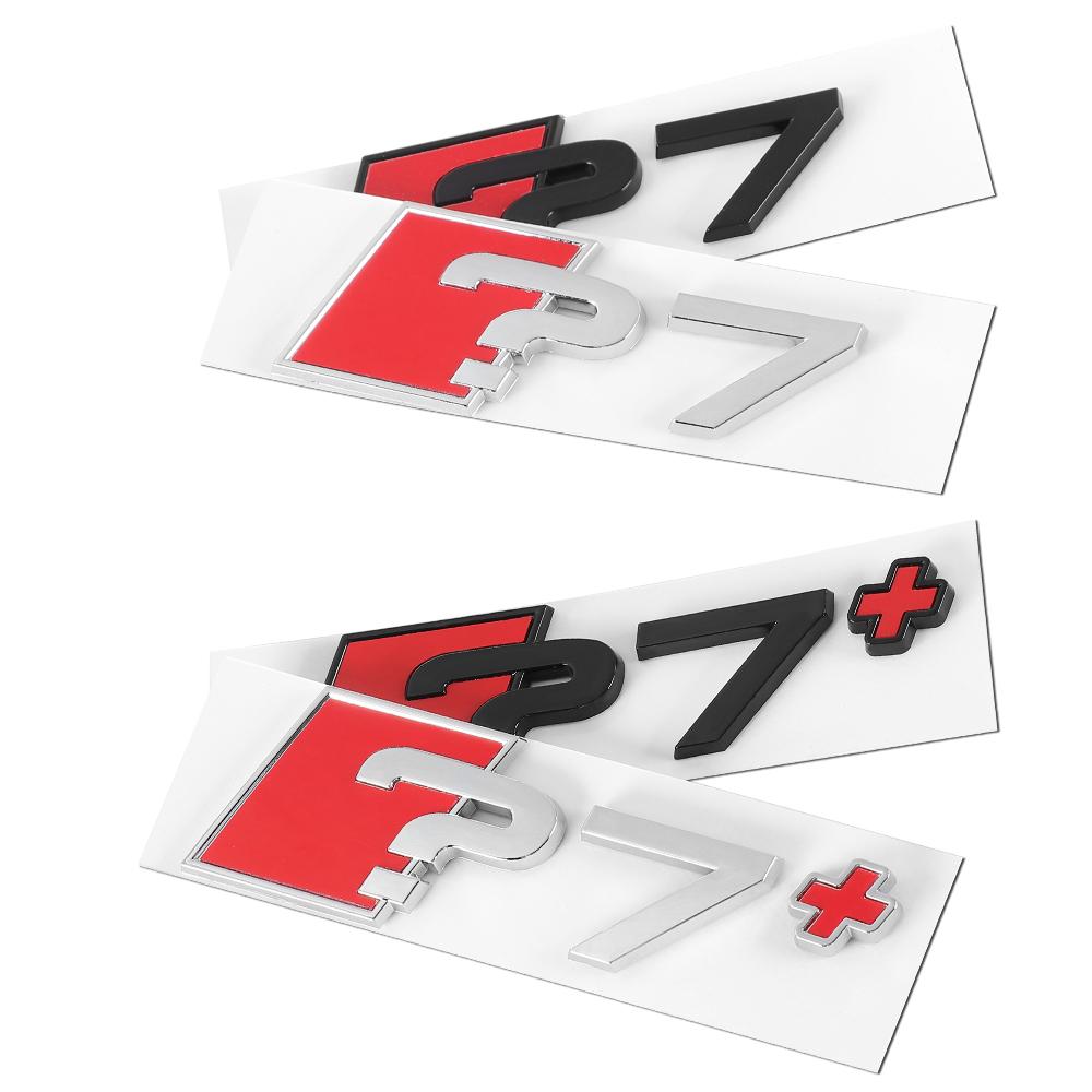 1PC Aluminum ?3 ?4 ?5 ?6 ?7 ?8 ?3+ ?4+ ?5+ ?6+ ?7+ ?8+ Emblem Car Trunk Logo Sticker For Audi A3 8P S3 8V A4 B8 B6 B7 A6 C6 C5 S