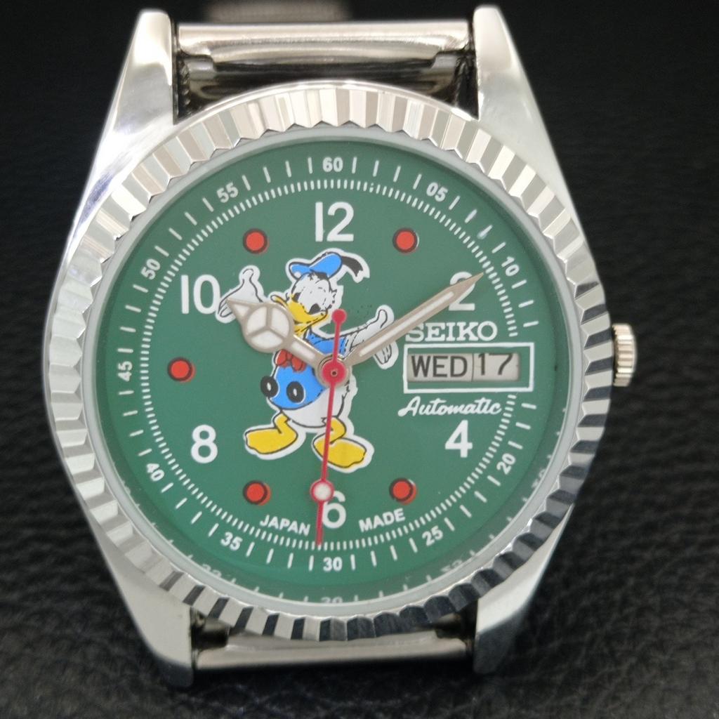 REFURBISHED SEIKO AUTOMATIC 6309A JAPAN MENS VINTAGE GREEN DIAL WATCH a443117-1