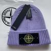 Winter Knitted Hat Outdoor Windproof Cold Proof Compass Decoration Warm Hat