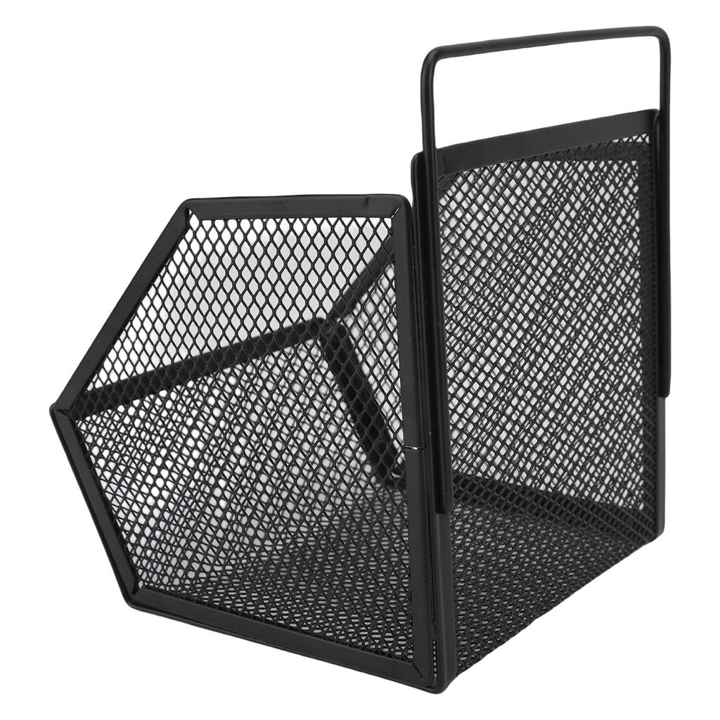Hanging Wire Basket 13.2x10x15cm Adhesive Metal Small Wire Storage Basket for Kitchen Bathroom Bedroom