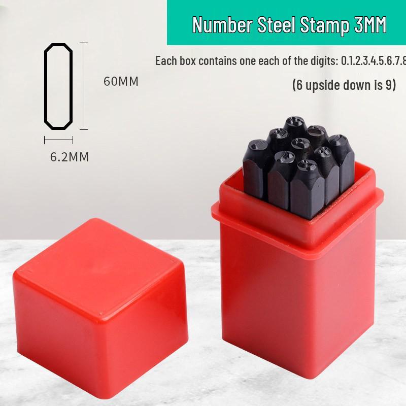 High Hardness Alloy Steel Hand-Stamping Jewelry Punch Tool for English Letters and Numbers