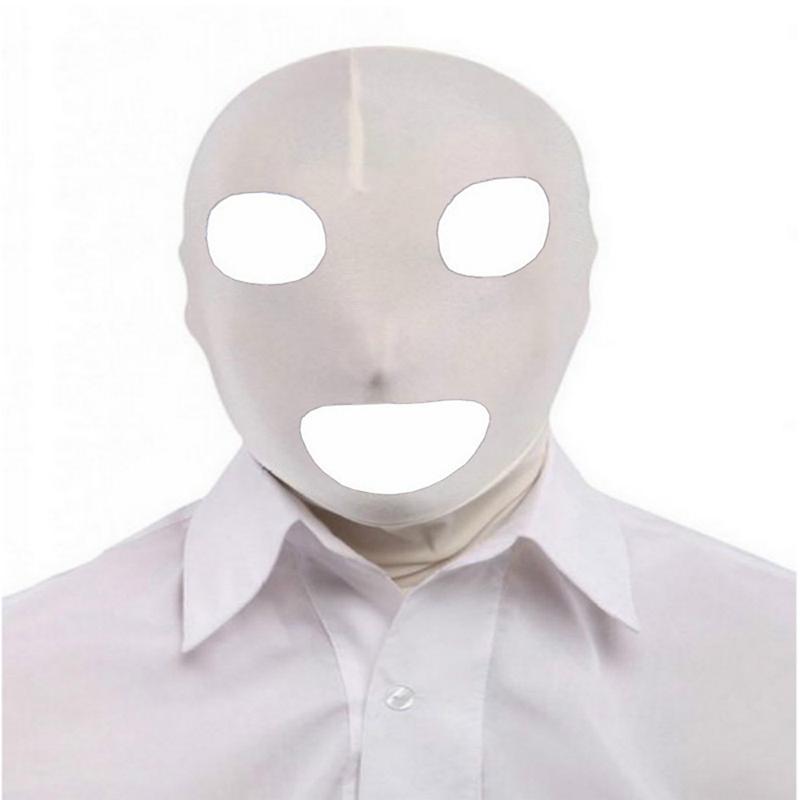 Halloween Cosplay Sexy Party Lycra Spandex Zentai Open Eyes Mouth Full Mask Hood
