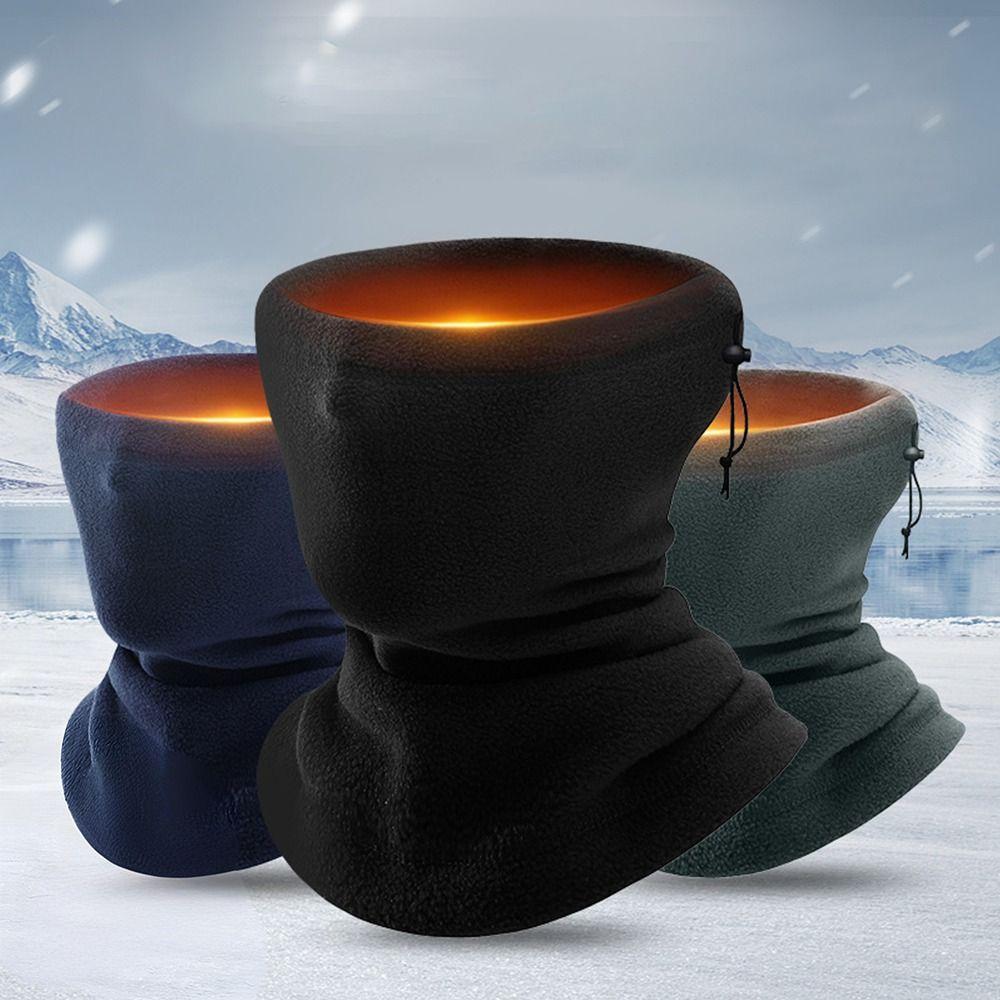Circle Wrap Balaclava Plush Neck Scarf Thermal Warm Ski Balaclava Hat Winter Riding
