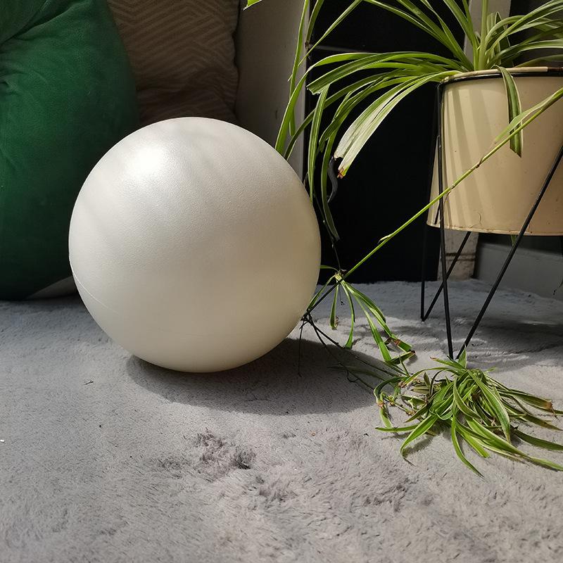 

Explosion-Proof Frosted PVC Inflatable Yoga Ball - Pure White Art Decoration Sphere