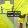 1 High Visibility Reflective Rain Suit Motorcycle Riders Adult Waterproof Oxford Fabric Patrol Jacket Pants Set Fluorescent