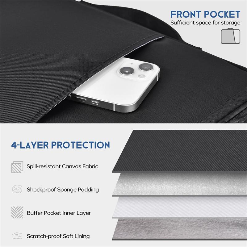 Waterproof Shockproof Handle Bag Laptop Sleeve Case for Macbook Air 11 12 13 13.6 Inch M4 M3 M2 Chip Mac Book Cover Accessories