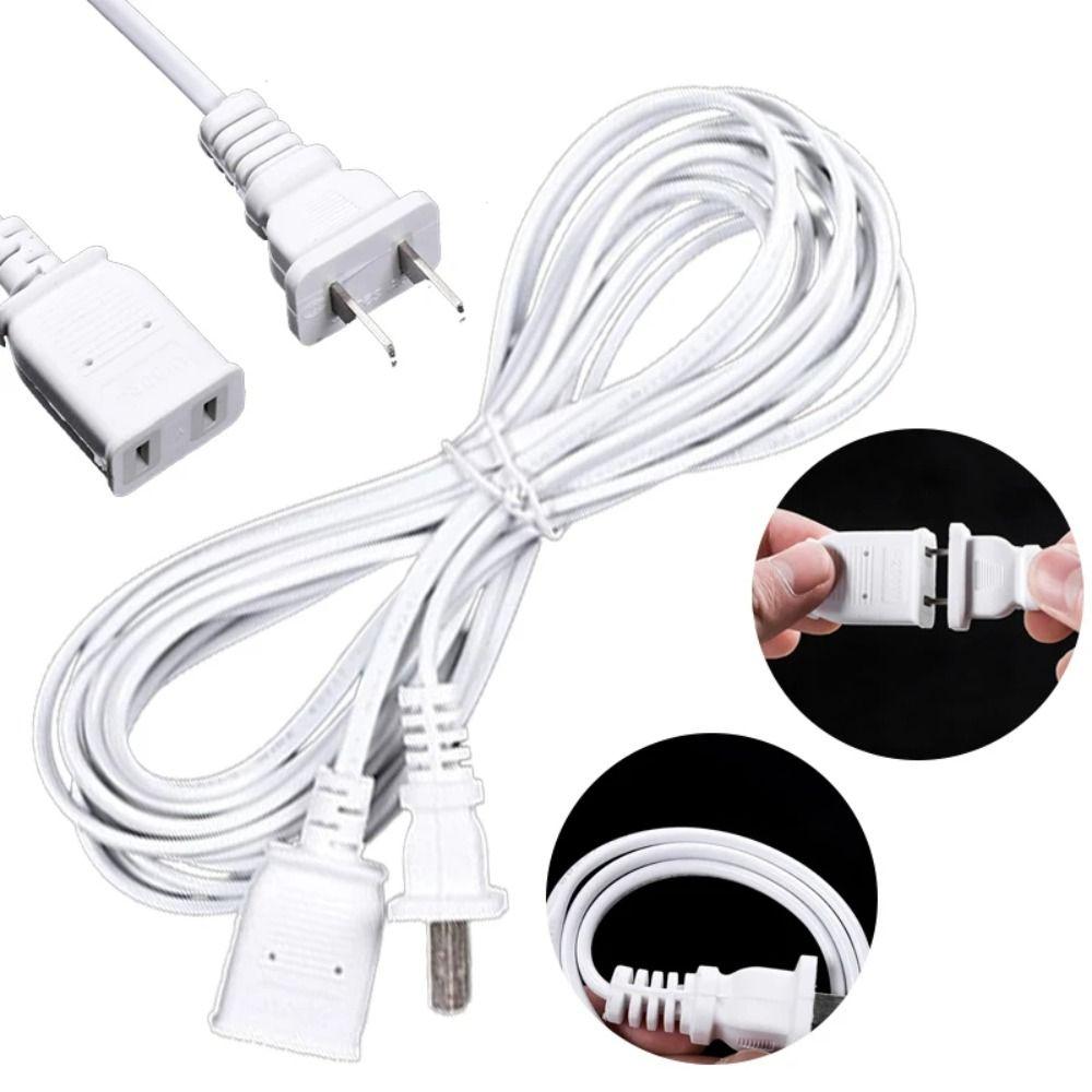 Two-pin AC Power Cord 2/3/5m EU Type Adapter New Wire