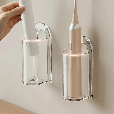 Toothbrush Stand Electric Wall-Mounted Holder Base Rack Organizer Traceless Space Saving Adults Toilet Bathroom Accessories Tool