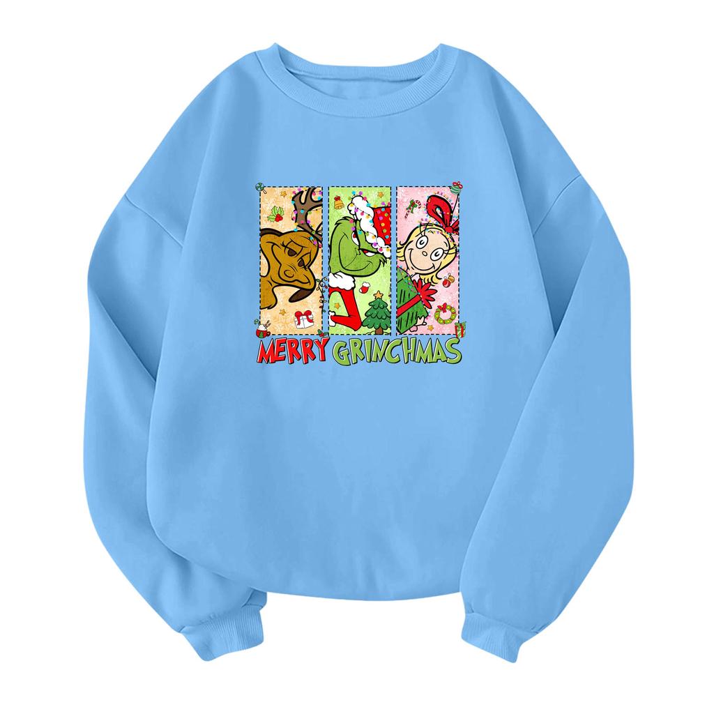 Children's Fashionable Lightweight Long-sleeved Round Neck Pullover With Pockets Printed Pullover