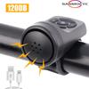 Bicycle Horn Motorcycle Electric Bell Horn 4 Modes USB Rechargeable Mountain Road Cycling Anti-theft Alarm Horn Bike Accessories