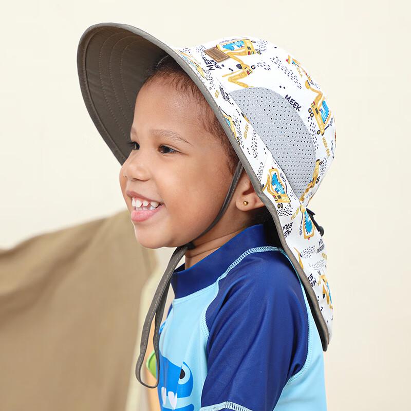 

Junbie Kids Excavator Sun Protection Shawl Hat M