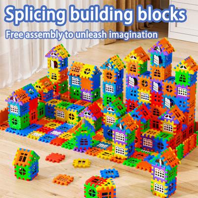 Colorful Window Opening Plastic Building Blocks Stem Building Blocks  Puzzle Toy Set Colorful Interlocking Components for Crea