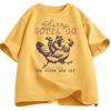 Funny Raccoon Chicken T Shirt Animals Lover Tshirt Casual Short Sleeve T-shirts Round Neck Mens Womens Clothes Loose Clothing