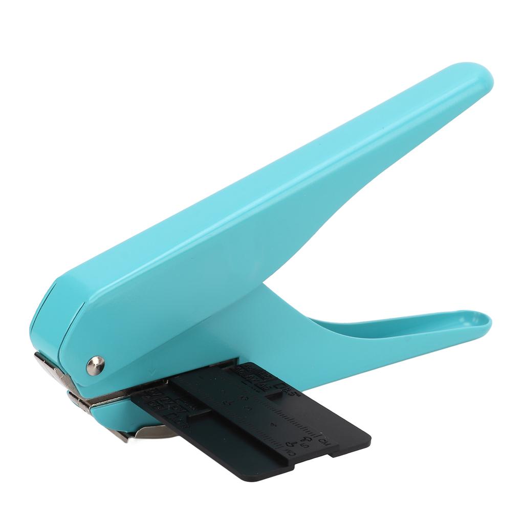 Single Hole Punch 10 Pages Practical Manually Shiitake Shape Hole Puncher Single with Positioning Ru