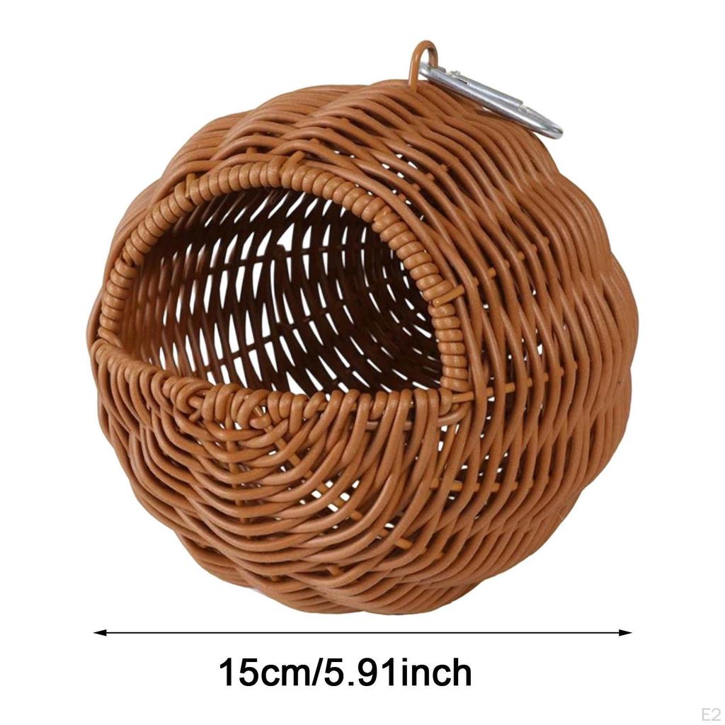 Hängepflanzgefäß Handgewebter Aufbewahrungskorb Halter Vogelnest Blume für Balkon Zuhause