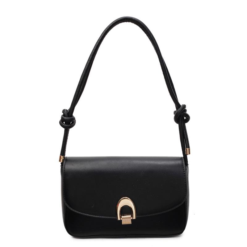 Retro niche single shoulder armpit bag New trendy fashion saddle bag Simple and elegant messenger handbag