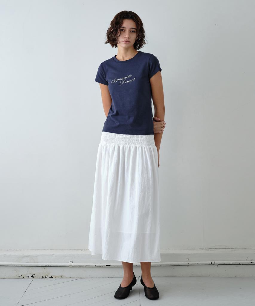 Simeteuligpeosenteu Logo Lettering Ts / Navy