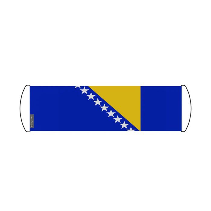 Drapeau - Bosnie-Herzégovine - 24 x 70 cm - Polyester - Imperméable - Recto/verso
