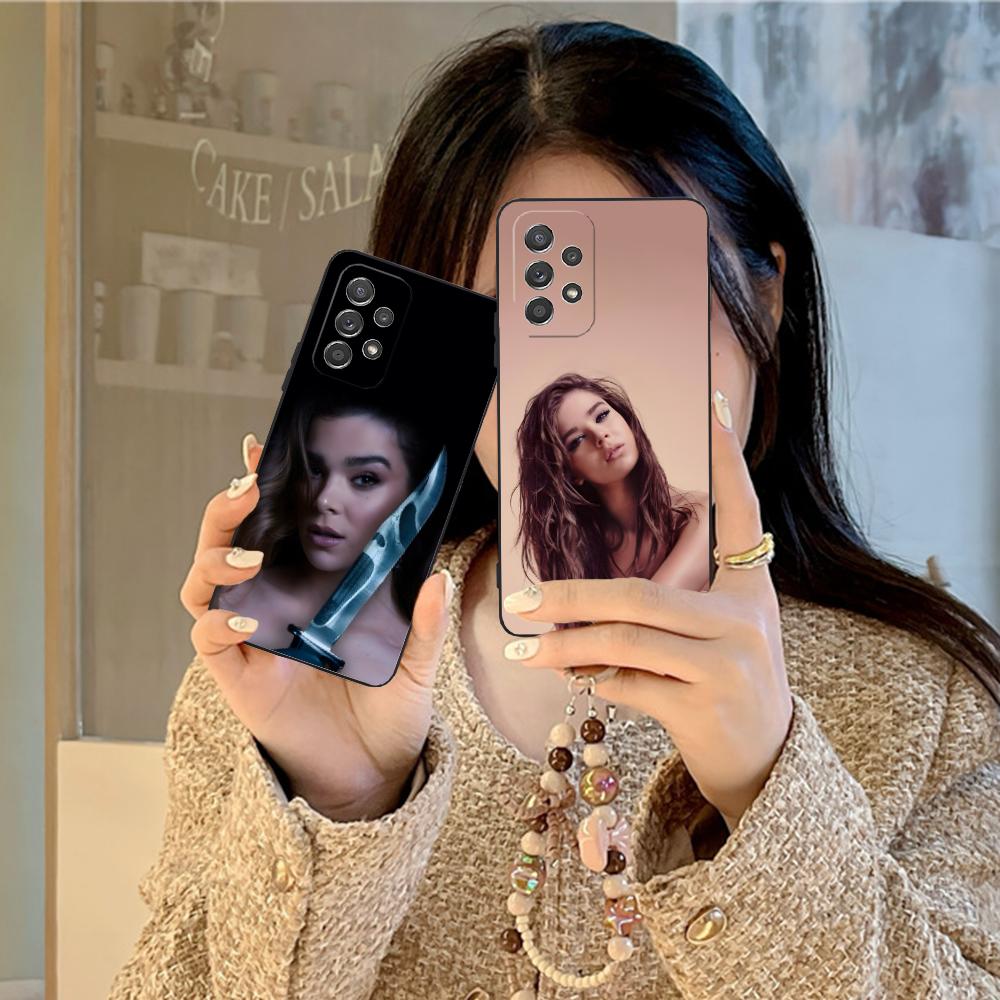 Hailee Steinfeld Matte TPU Mobile Phone Case for Samsung Galaxy M55 54 42 35 34 33 32 23 22 15 14 13 12 F55 5G Colorful Cover