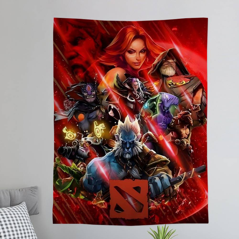 DOTA 2 Character Chart Tapestry Home Decoration hippie bohemian decoration divination Wall Hanging Home Decor