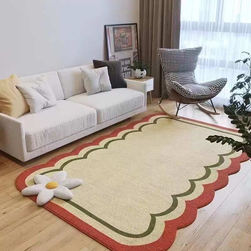 Modern and Simple Living Room Carpet Sofa Coffee Table Mat Irregular Shaped Carpet for Bedroom Home