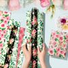 12 Sheets Gift Wrapping Paper Floral Rose Pattern Valentine's Day Bouquet Gift Packaging Paper Birthday Party Decoration Paper