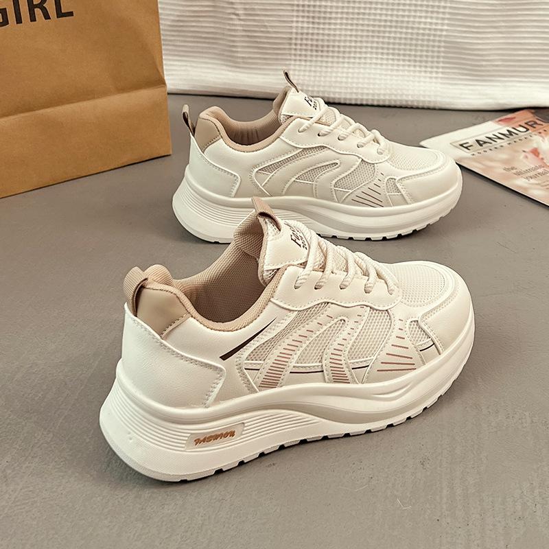 Mesh dad shoes women's spring and summer 2025 new lightweight breathable soft-soled casual little white tide shoes Q187