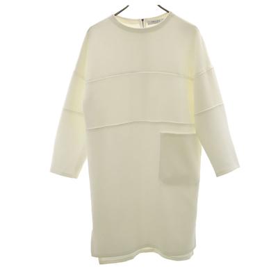 Made In Japan Long Sleeve Knee-length Dress 36 White Women Used