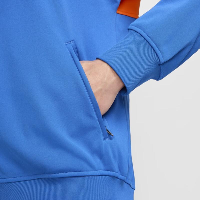 New Nike Dri FitAcademy Jacket Men's Lamp Grass Blue/Alert Orange/White IB3556-463