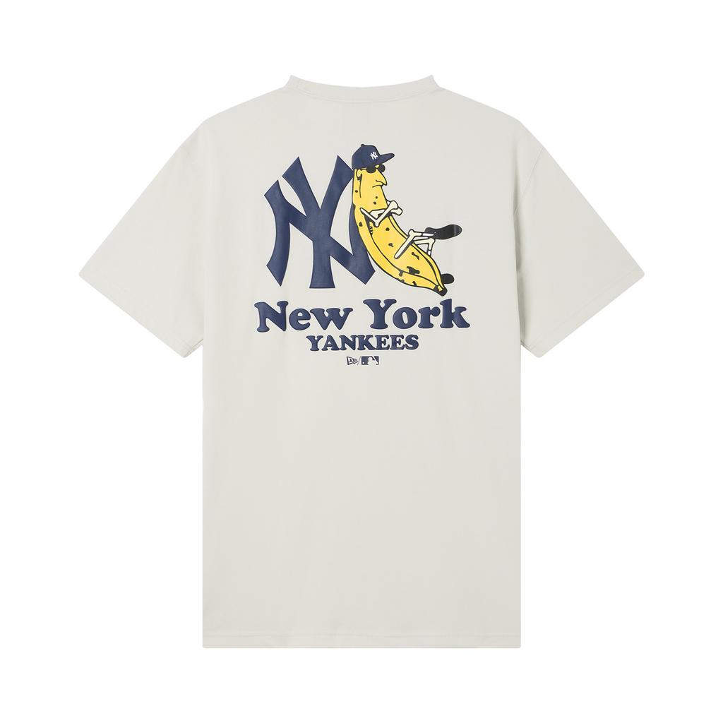 New Era SS26 MLB New York Yankees Back Banana Pattern Casual Comfortable Trendy Design Short Sleeve T-Shirt Unisex T-Shirts 14891413