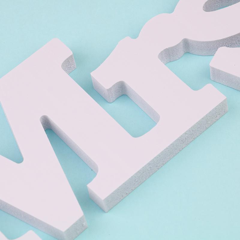Wedding Birthday Party Decoration White Letters Mr & Mrs Wedding Creative Sign