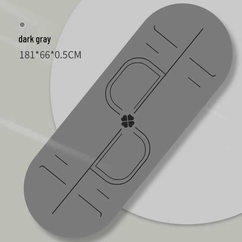 WEZHO Oval PU Rubber Yoga Mat