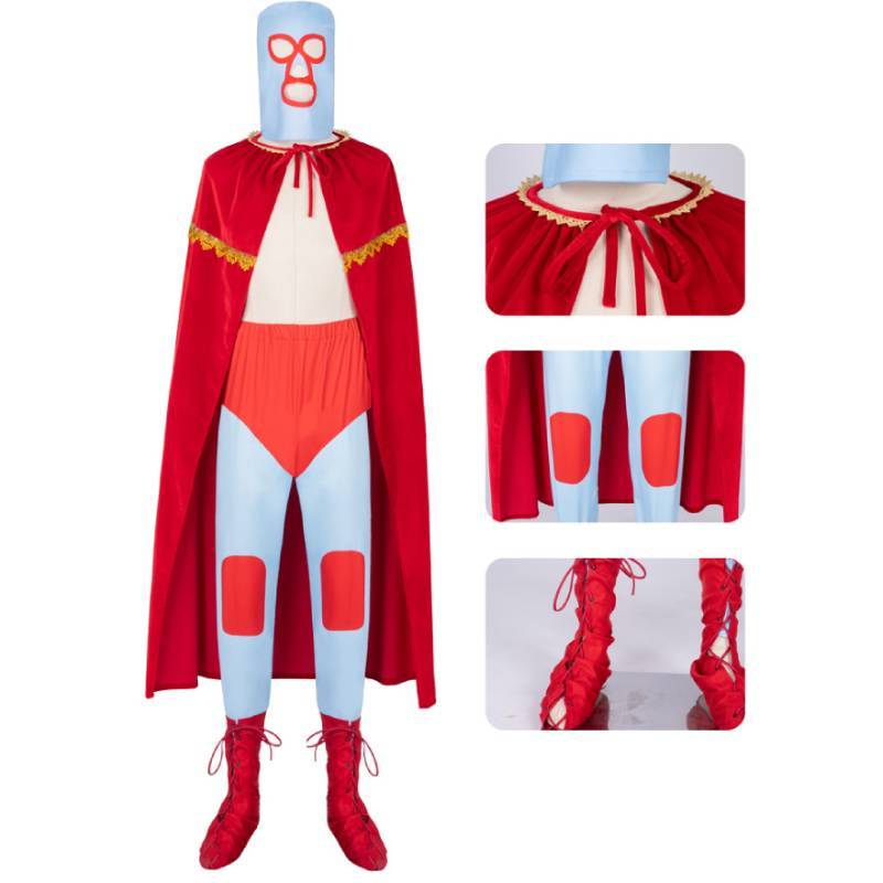 Movie Nacho Libre Costume Cosplay Cloak For Halloween Stage Performances