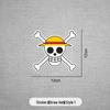 One Piece Anime Stickers: Luffy, Pirate Ship, Sanji Car Scratch Covers