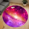 1pc Galaxy Space Round Chair Mat Area Rug - Non-Slip, Floor Mat for Office, Bedroom, and Indoor Decor C1118207