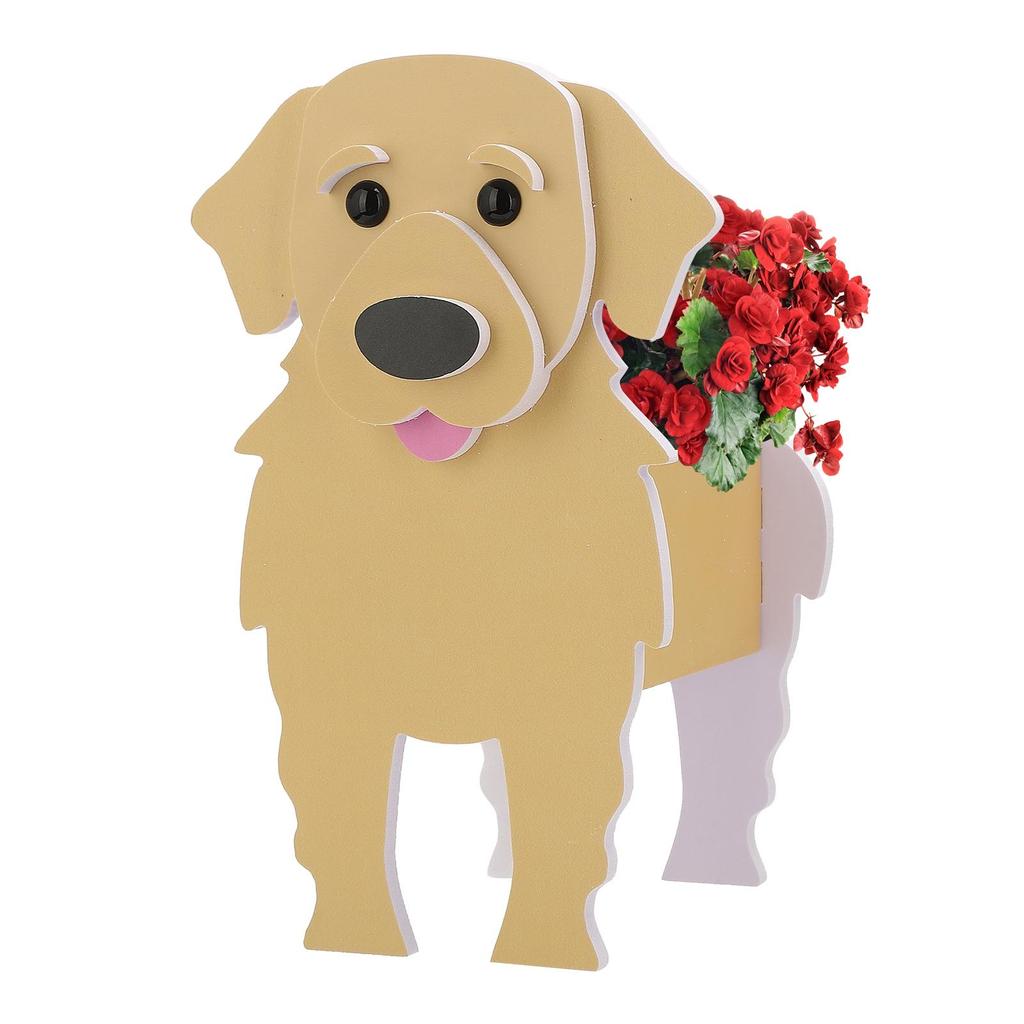 Vaso da fiori per cani Vasi da fiori giardino carino animale domestico vasi da fiori Vaso da fiori pianta Decorazioni da giardino