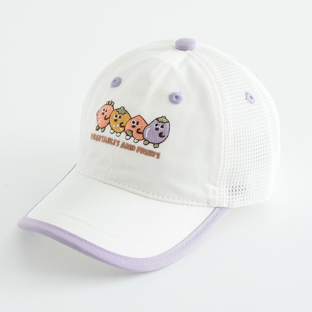 

Charming Cartoon Sun-Proof Flat Cap for Students 50 cm белый/естественный