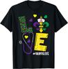 Leopard Love Nurse Life Scrub Nurse Mardi Gras Women RN ICU T-Shirt