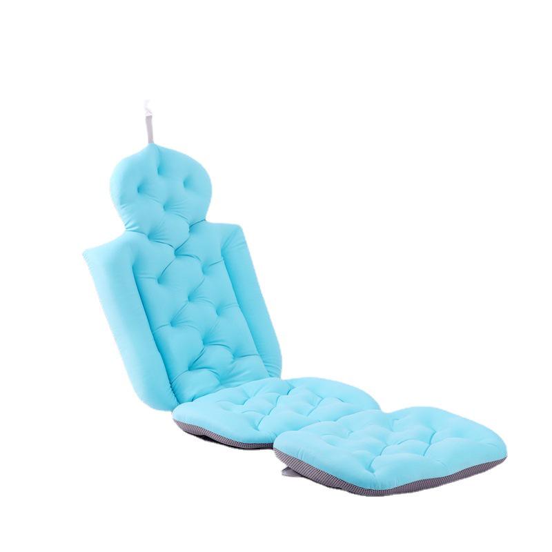 Adult Non-Slip Extended Bath Mat with Suction Cups for Sitting and Lying