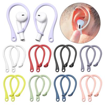 1 Pair Silicone Anti-Lost Ear Hook Bluetooth Headset 1 2 3 Pro Sports Anti-drop Wireless Earphone Stand Sports Parts White Black