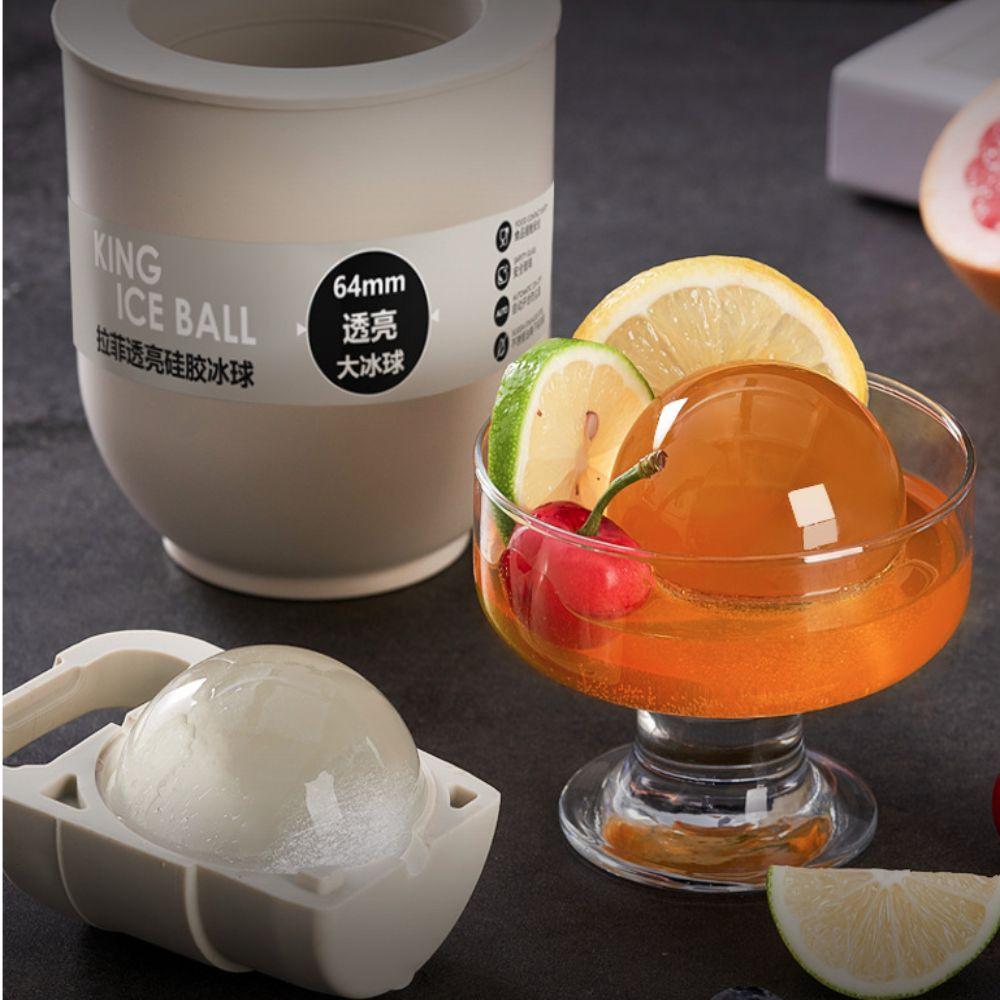 Large Size Clear Whiskey Ice Ball Mold Silicone Ball Ice Tray Bar Tool Ice Ball Maker  Club