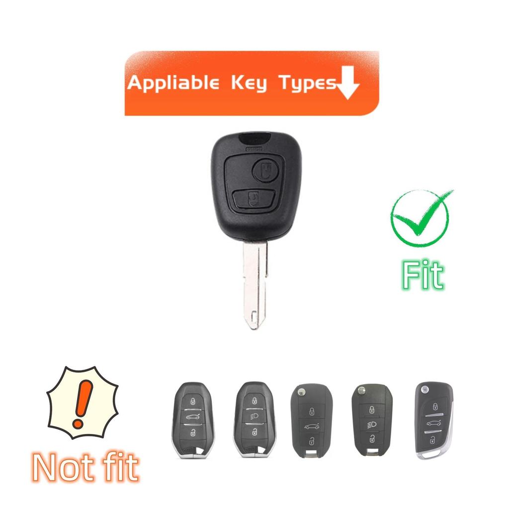 Schlüssel FOB Abdeckung Für Citroen C1 C4 Für Peugeot 106 107 206 207 306 307 406 407 Auto Shell Fob Schutz TPU Auto Remote Key Case Cov